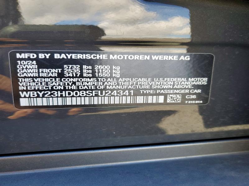 49427326 :رقم المزاد ، WBY23HD08SFU24341 vin ، 2025 Bmw I4 مزاد بيع