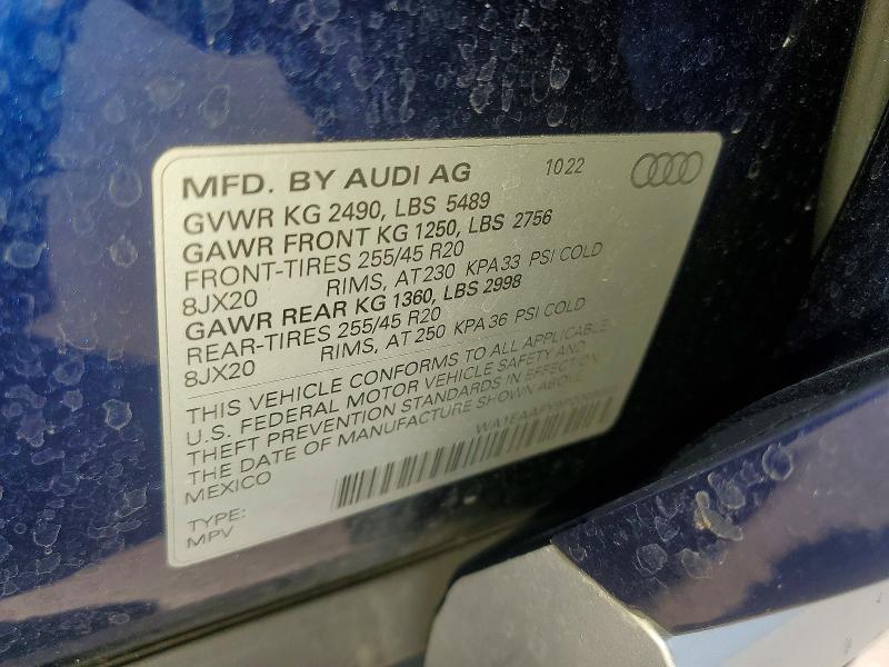 Продажа на аукционе авто 2023 Audi Q5, vin: WA1EAAFY9P2049065, номер лота: 50437826