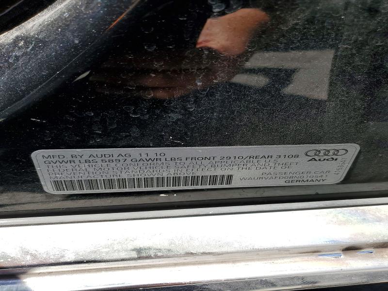 Aukcja sprzedaży 2011 Audi A8, vin: WAURVAFD0BN010541, numer aukcji: 47764526