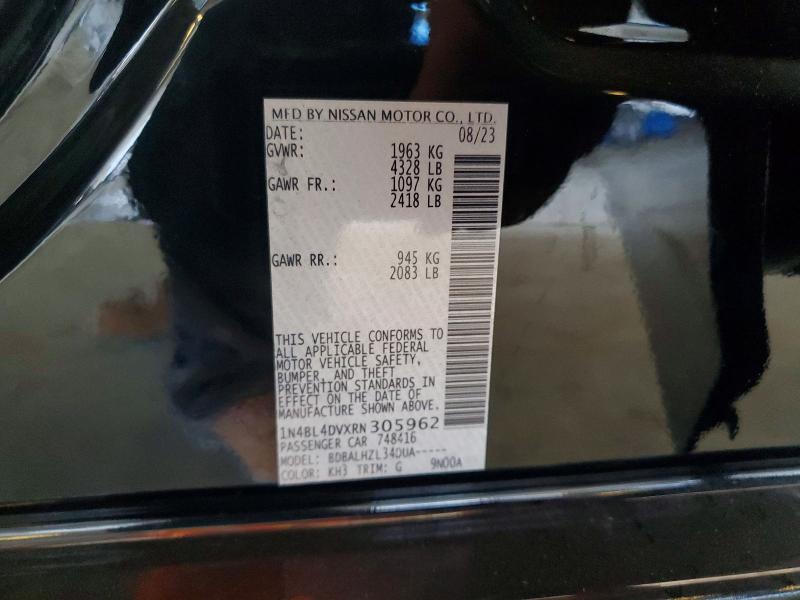 51335156 :رقم المزاد ، 1N4BL4DVXRN305962 vin ، 2024 Nissan Altima مزاد بيع