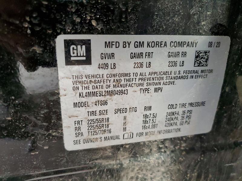 Aukcja sprzedaży 2021 Buick Encore Gx, vin: KL4MMESL2MB049943, numer aukcji: 48359626