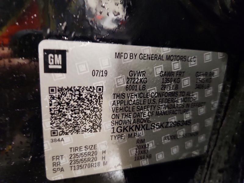 Aukcja sprzedaży 2019 Gmc Acadia, vin: 1GKKNXLS5KZ296345, numer aukcji: 51462466