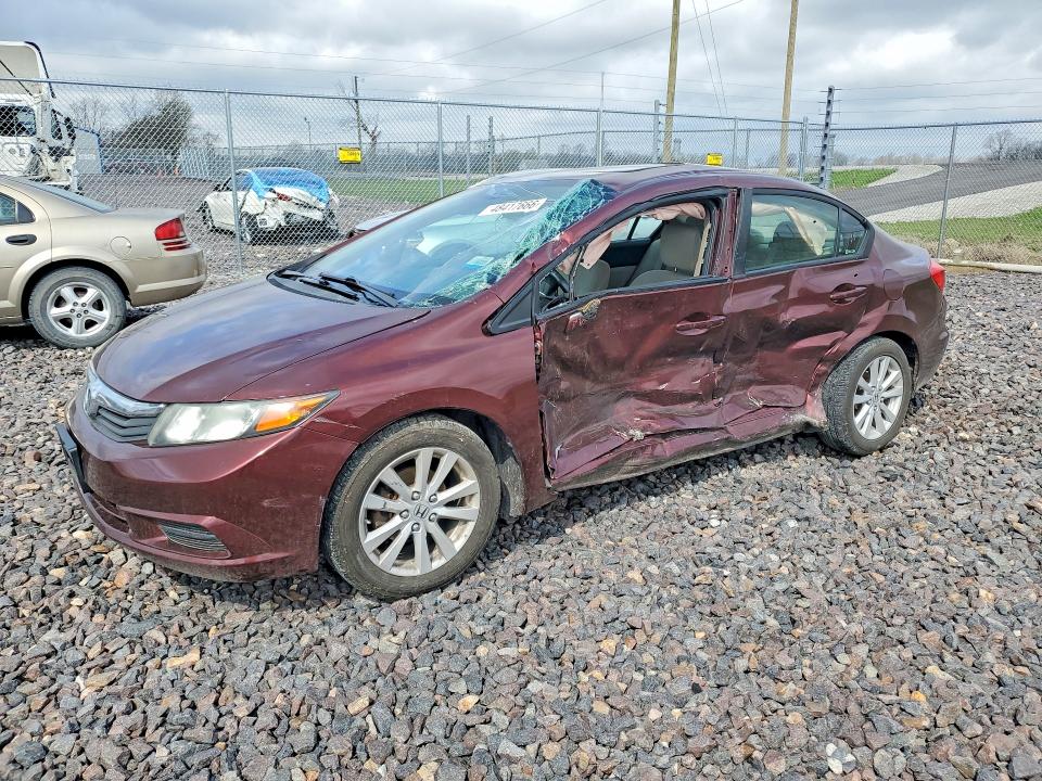 48417666 :رقم المزاد ، 2HGFB2F86CH545778 vin ، 2012 Honda Civic مزاد بيع