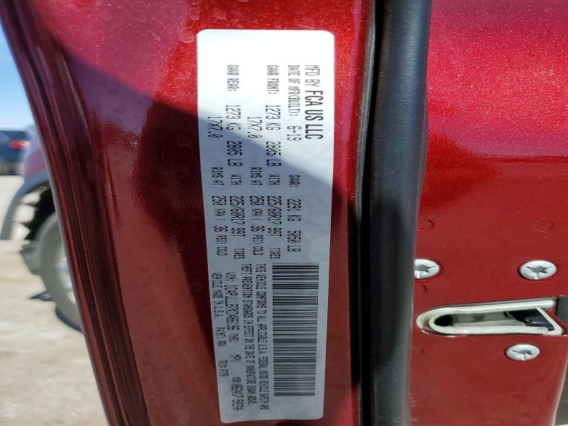 49017356 :رقم المزاد ، 1C4PJLLB7KD486196 vin ، 2019 Jeep Cherokee مزاد بيع