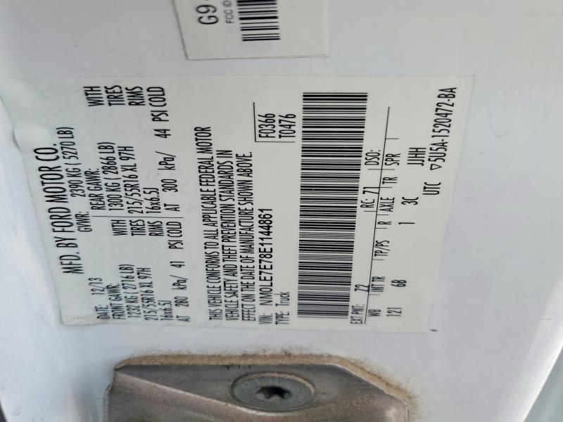 2014 Ford Transit Connect მანქანა იყიდება აუქციონზე, vin: NM0LE7E78E1144861, აუქციონის ნომერი: 50999256