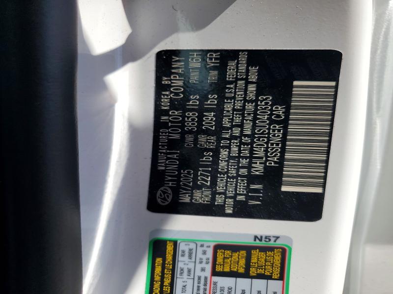 Продаж на аукціоні авто 2025 Hyundai Elantra, vin: KMHLM4DG1SU040353, номер лоту: 49167776