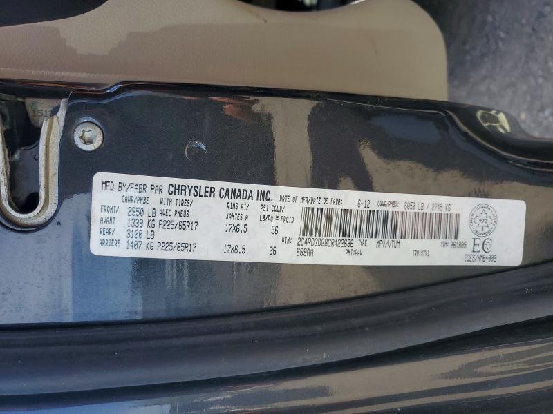 Aukcja sprzedaży 2012 Dodge Grand Caravan, vin: 2C4RDGDG8CR422636, numer aukcji: 51157056