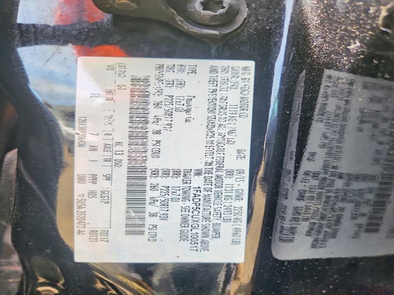 51480166 :رقم المزاد ، 1FADP5CUXGL100517 vin ، 2016 Ford C-max مزاد بيع