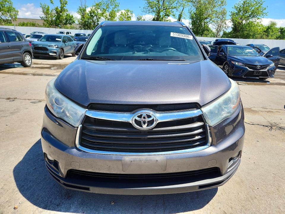 Продажа на аукционе авто 2015 Toyota Highlander, vin: 5TDJKRFH0FS224522, номер лота: 51309306