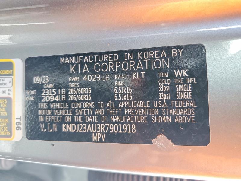 Aukcja sprzedaży 2024 Kia Soul, vin: KNDJ23AU3R7901918, numer aukcji: 51404326