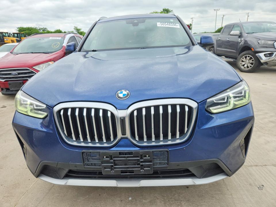 2022 Bmw X3 მანქანა იყიდება აუქციონზე, vin: 5UX53DP04N9K76905, აუქციონის ნომერი: 50548596
