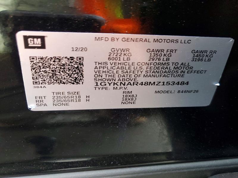 Продажа на аукционе авто 2021 Cadillac Xt5, vin: 1GYKNAR48MZ153484, номер лота: 50750126