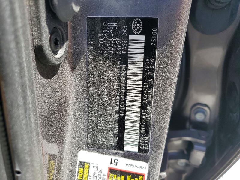 Aukcja sprzedaży 2024 Toyota Camry, vin: 4T1C11AK4RU882274, numer aukcji: 48847886