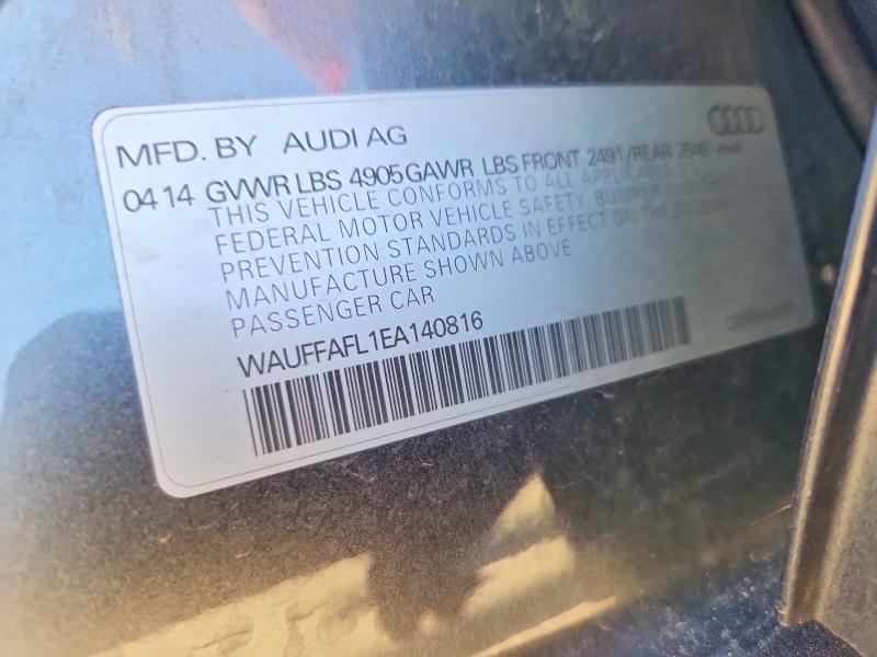 Aukcja sprzedaży 2014 Audi A4, vin: WAUFFAFL1EA140816, numer aukcji: 51203786
