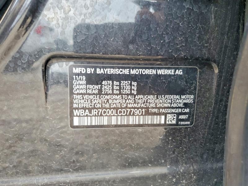 Aukcja sprzedaży 2020 Bmw 530, vin: WBAJR7C00LCD77901, numer aukcji: 51489166