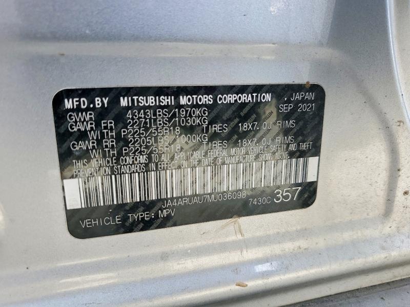 Aukcja sprzedaży 2021 Mitsubishi Outlander Sport, vin: JA4ARUAU7MU036098, numer aukcji: 49154596