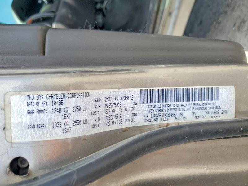 50815036 :رقم المزاد ، 1J4GW58S1XC564663 vin ، 1999 Jeep Grand Cherokee مزاد بيع