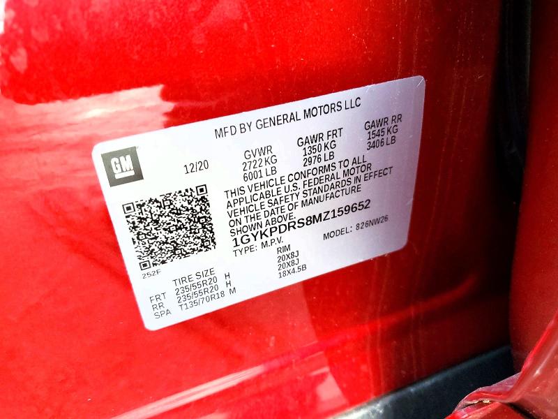 Продаж на аукціоні авто 2021 Cadillac Xt6, vin: 1GYKPDRS8MZ159652, номер лоту: 48356836