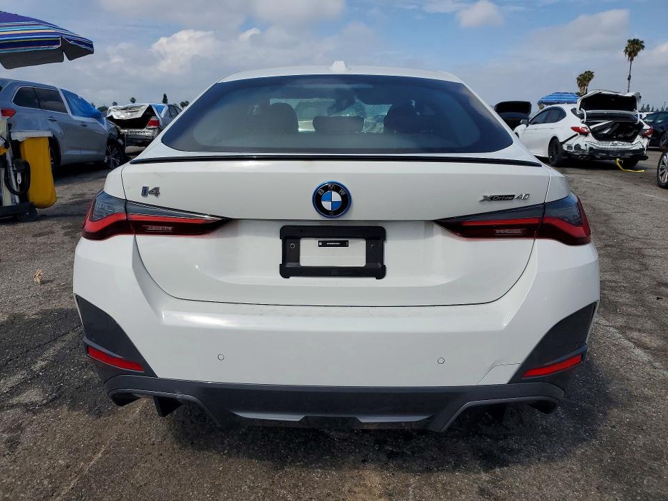2024 Bmw I4 მანქანა იყიდება აუქციონზე, vin: WBY83FB02RFT23615, აუქციონის ნომერი: 48538786
