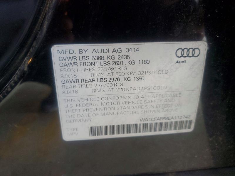Продажа на аукционе авто 2014 Audi Q5, vin: WA1CFAFP8EA112742, номер лота: 48124106