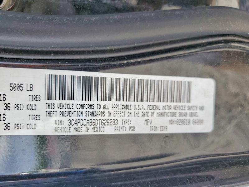 49220826 :رقم المزاد ، 3C4PDCAB6DT626293 vin ، 2013 Dodge Journey مزاد بيع