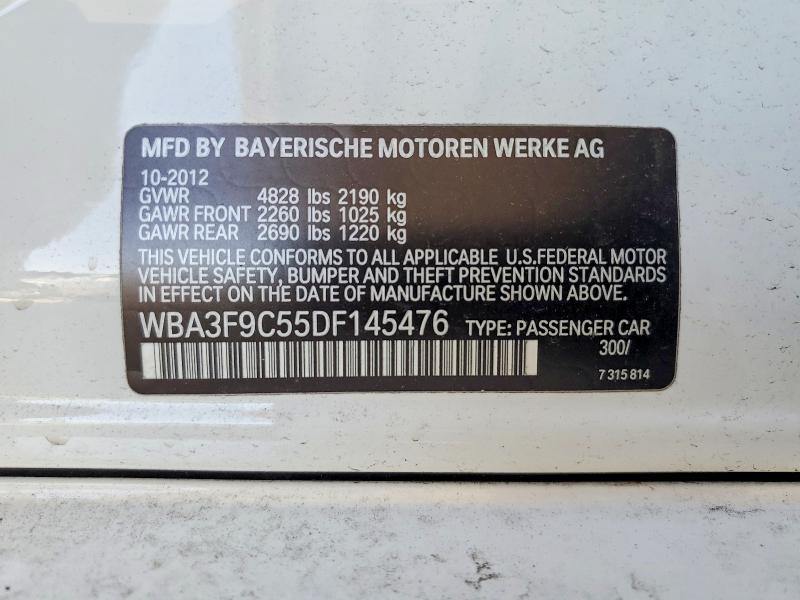 Aukcja sprzedaży 2013 Bmw Activehybrid 3, vin: WBA3F9C55DF145476, numer aukcji: 52078266