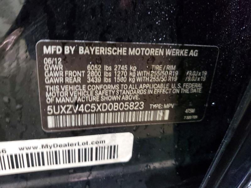 Aukcja sprzedaży 2013 Bmw X5, vin: 5UXZV4C5XD0B05823, numer aukcji: 51265246