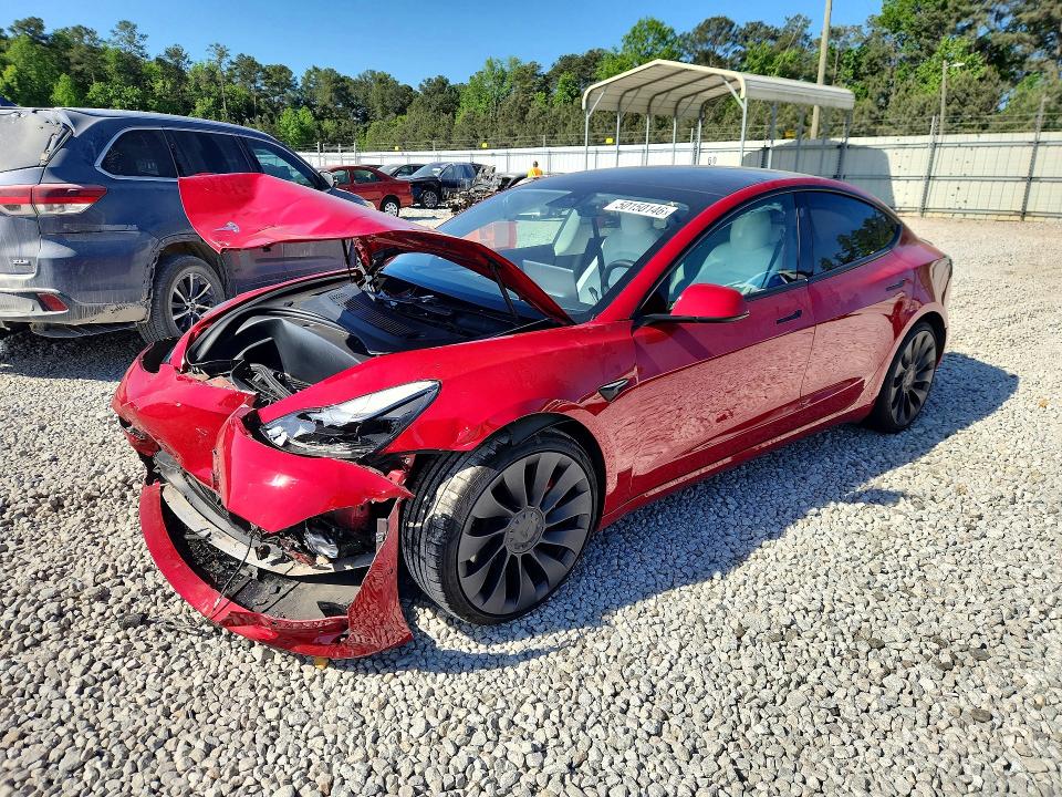 Продажа на аукционе авто 2021 Tesla Model 3, vin: 5YJ3E1EC0MF044448, номер лота: 50150146