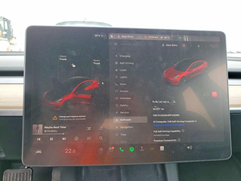Aukcja sprzedaży 2023 Tesla Model 3, vin: 5YJ3E1EA4PF430180, numer aukcji: 49792616