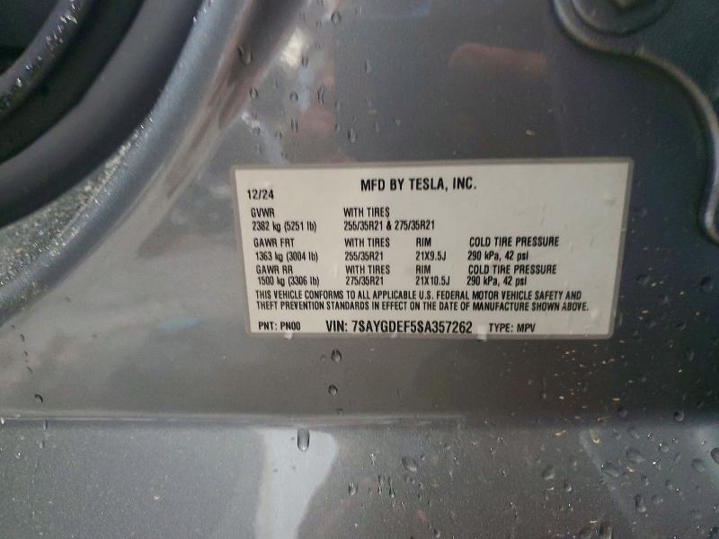 Продаж на аукціоні авто 2025 Tesla Model Y, vin: 7SAYGDEF5SA357262, номер лоту: 51495336