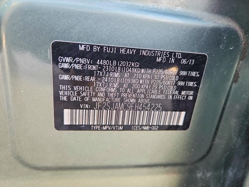 Продажа на аукционе авто 2014 Subaru Forester, vin: JF2SJAMC9EH454225, номер лота: 49973496