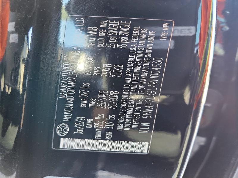 Продажа на аукционе авто 2024 Hyundai Santa Fe, vin: 5NMP2DGL7RH004530, номер лота: 51156816