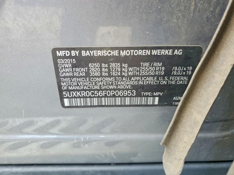 Продаж на аукціоні авто 2015 Bmw X5, vin: 5UXKR0C56F0P06953, номер лоту: 49083436