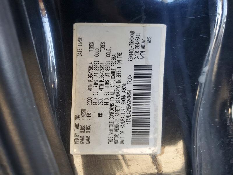 51001736 :رقم المزاد ، 4TANL42N5VZ249454 vin ، 1997 Toyota Tacoma مزاد بيع