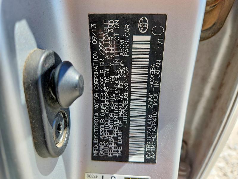 49110696 :رقم المزاد ، JTDZN3EU8E3304589 vin ، 2014 Toyota Prius V مزاد بيع