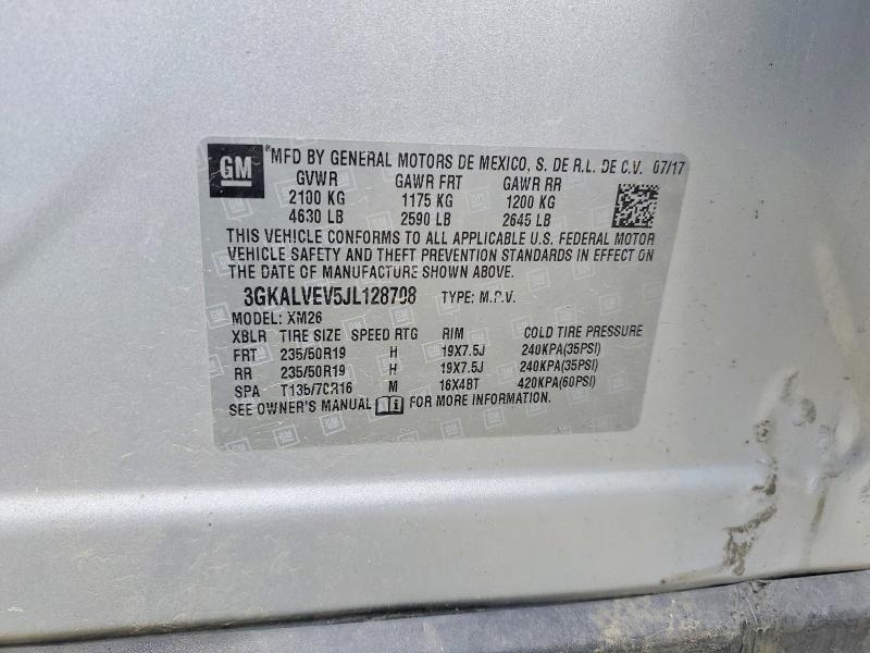 Aukcja sprzedaży 2018 Gmc Terrain, vin: 3GKALVEV5JL128708, numer aukcji: 51352866