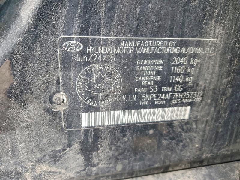 Aukcja sprzedaży 2015 Hyundai Sonata, vin: 5NPE24AF7FH257372, numer aukcji: 49059466