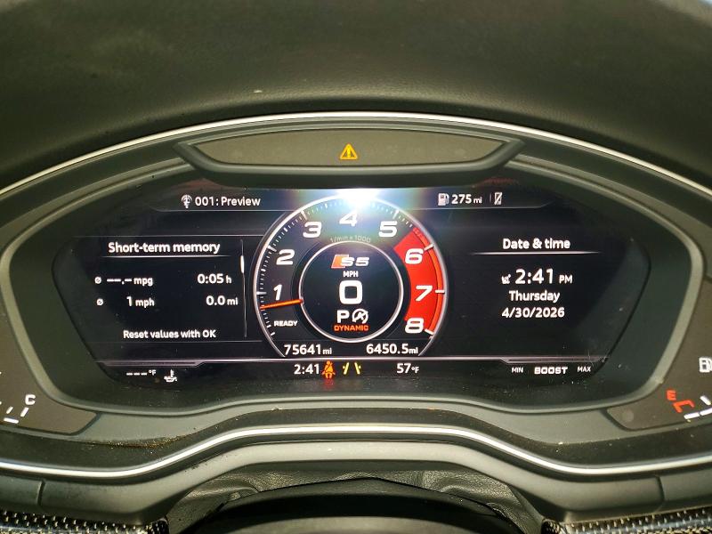 Aukcja sprzedaży 2018 Audi S5, vin: WAUC4CF5XJA072189, numer aukcji: 52068306