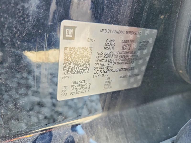 2017 Gmc Yukon Xl მანქანა იყიდება აუქციონზე, vin: 1GKS2HKJ6HR384983, აუქციონის ნომერი: 50226326