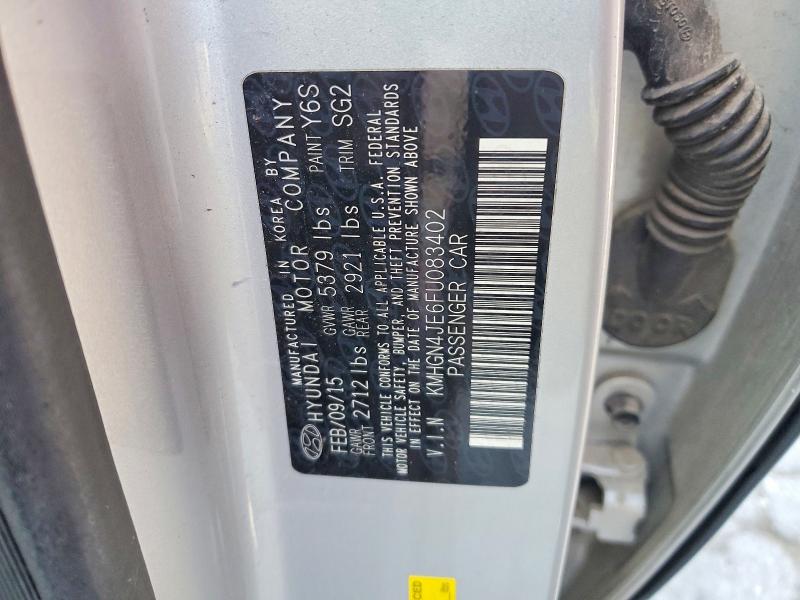 Продажа на аукционе авто 2015 Hyundai Genesis, vin: KMHGN4JE6FU083402, номер лота: 49055816