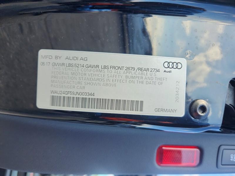 Aukcja sprzedaży 2018 Audi S5, vin: WAU24GF59JN003344, numer aukcji: 48929586