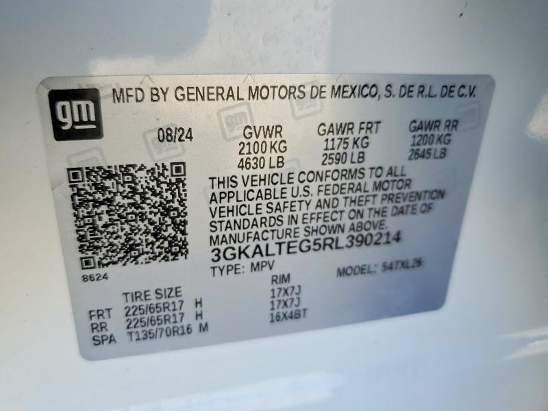 2024 Gmc Terrain მანქანა იყიდება აუქციონზე, vin: 3GKALTEG5RL390214, აუქციონის ნომერი: 50103506