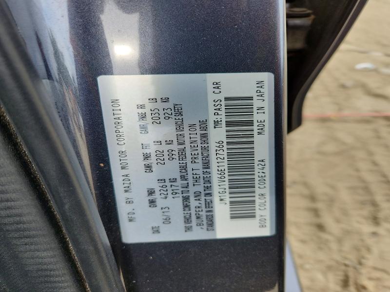 51414716 :رقم المزاد ، JM1GJ1V66E1127366 vin ، 2014 Mazda 6 مزاد بيع