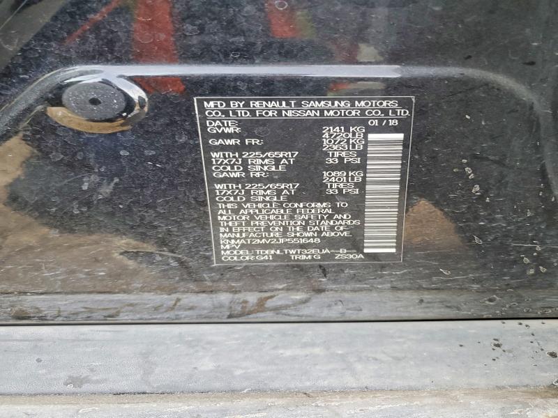 Aukcja sprzedaży 2018 Nissan Rogue, vin: KNMAT2MV2JP551648, numer aukcji: 48851416