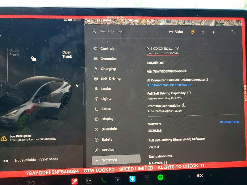Aukcja sprzedaży 2022 Tesla Model Y, vin: 7SAYGDEF5NF546694, numer aukcji: 51205436