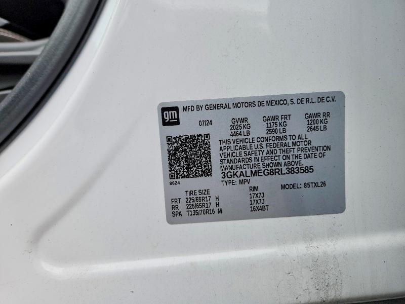 Aukcja sprzedaży 2024 Gmc Terrain, vin: 3GKALMEG8RL383585, numer aukcji: 50508386