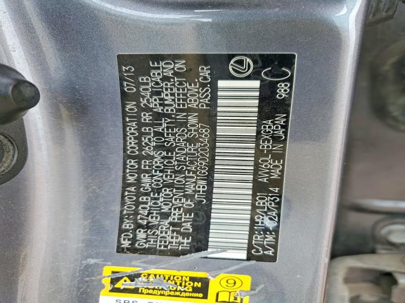 Продажа на аукционе авто 2013 Lexus Es, vin: JTHBW1GG9D2034687, номер лота: 48022566