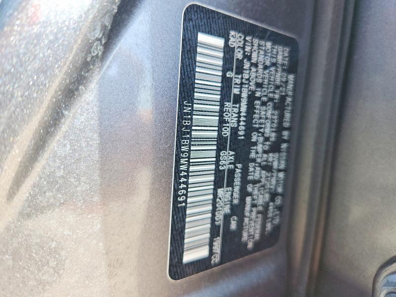 2021 Nissan Rogue Sport მანქანა იყიდება აუქციონზე, vin: JN1BJ1BW9MW444691, აუქციონის ნომერი: 49196896