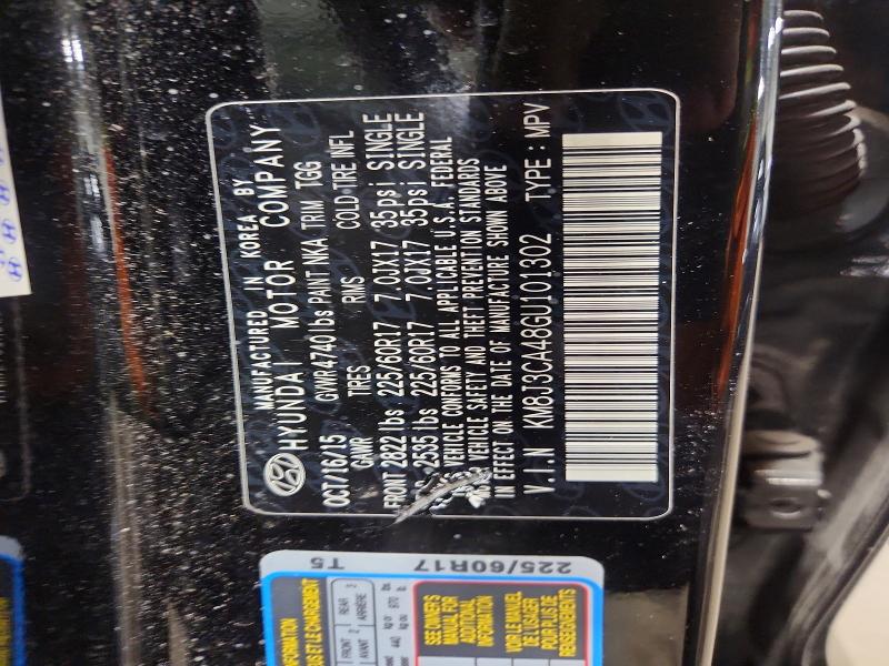 2016 Hyundai Tucson მანქანა იყიდება აუქციონზე, vin: KM8J3CA48GU101302, აუქციონის ნომერი: 51782766