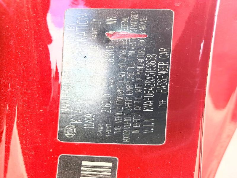 Продаж на аукціоні авто 2010 Kia Forte, vin: KNAFU6A28A5163658, номер лоту: 51268366